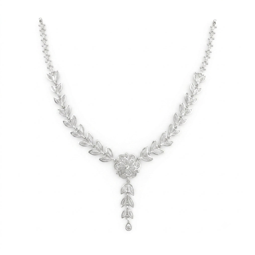 Floral Leaf Vine Necklace