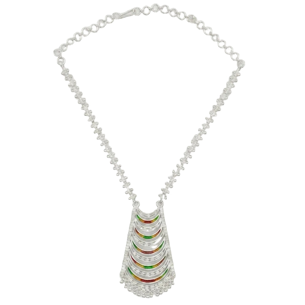 Jhalar Meenakari Chain Necklace