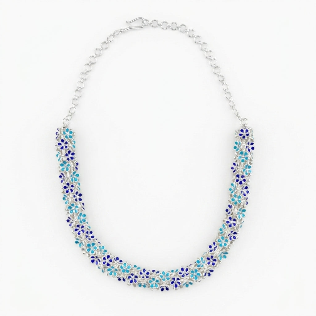 Garland Blue Meenakari Necklace
