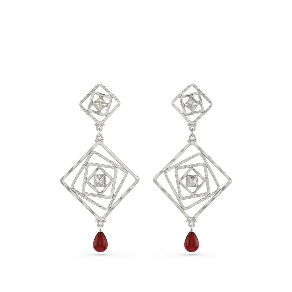 Squares Drop Earrings