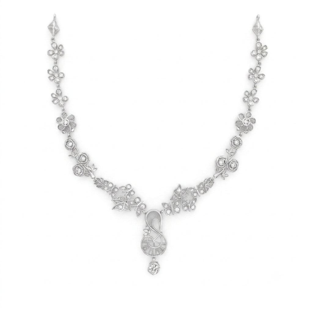 Butterfly Rose Necklace