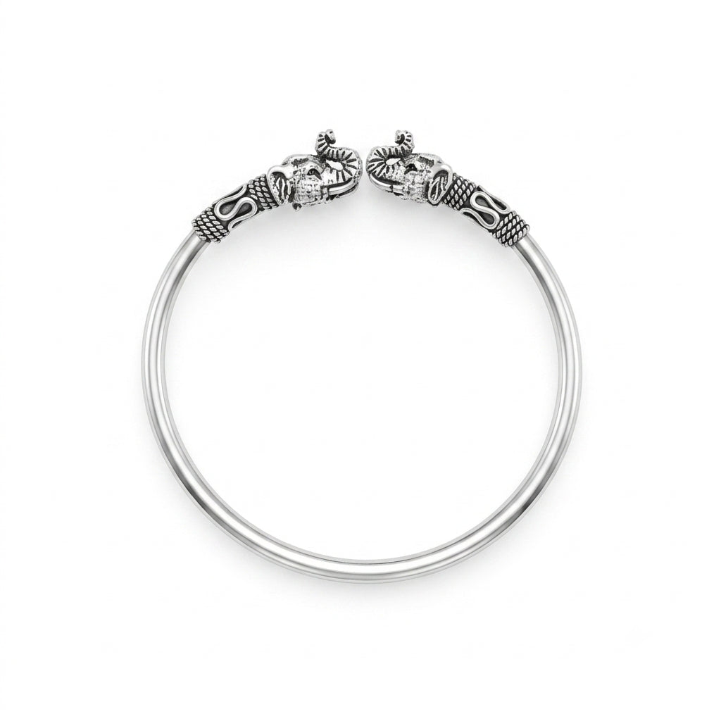 Oxidised Elephant Bracelet