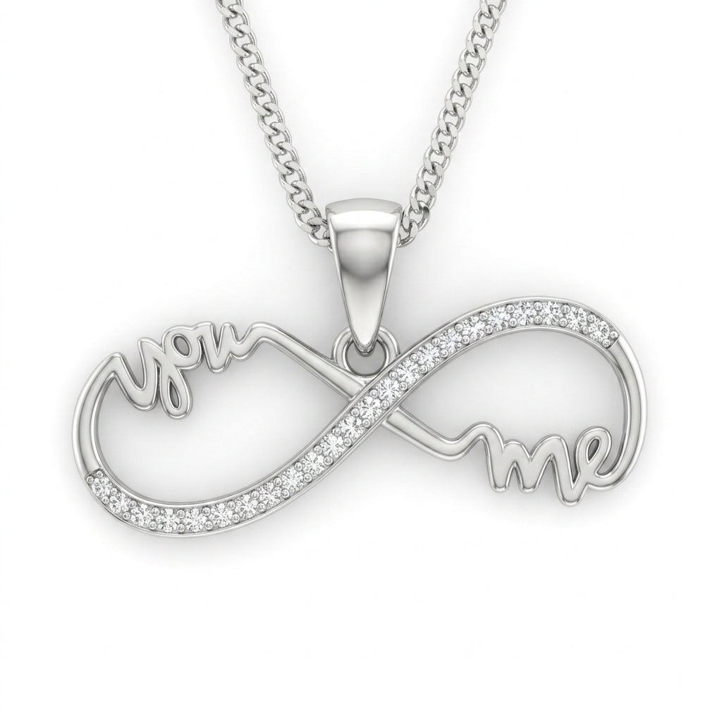 Studded Infinity Pendant