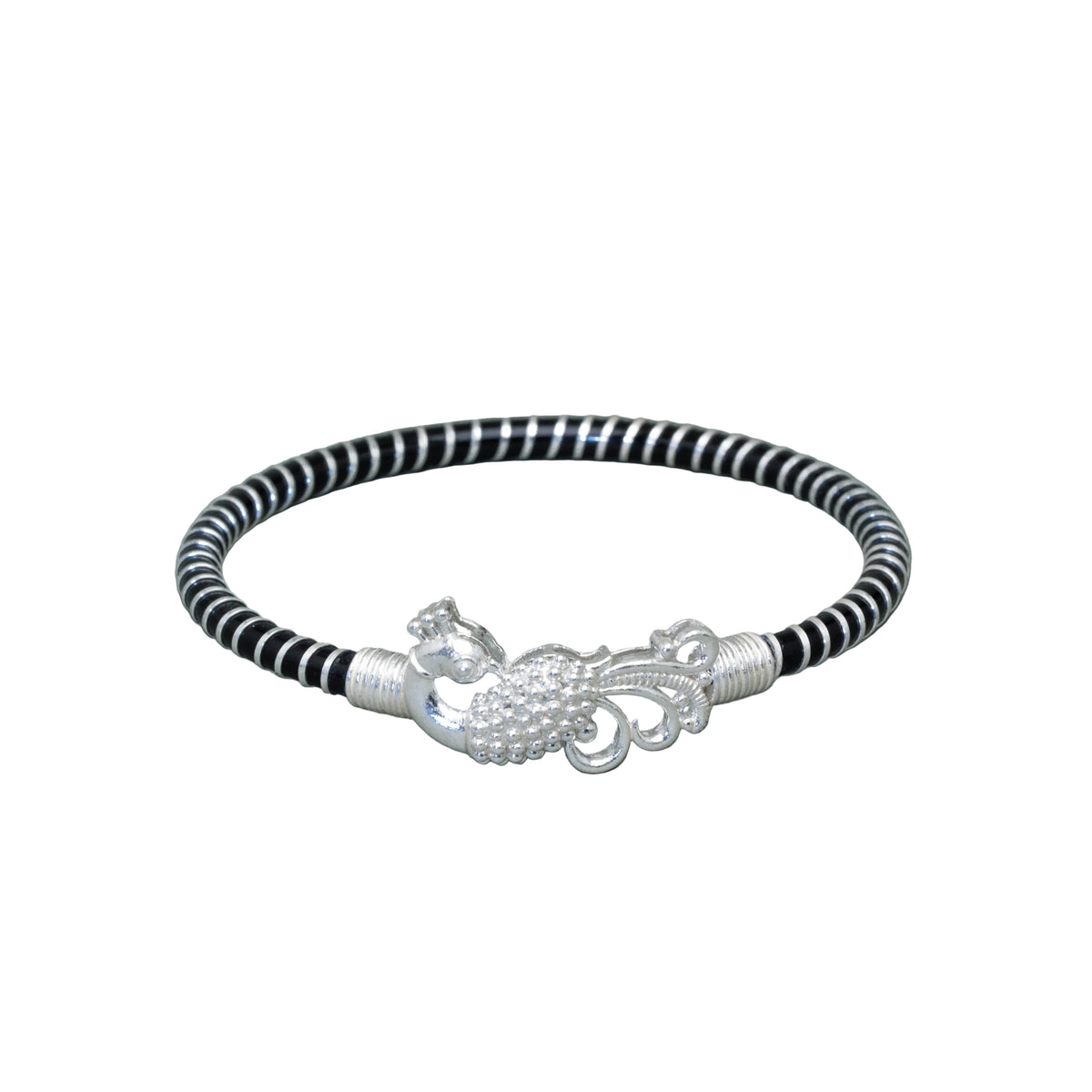 Peacock Spiral Mukh Noa Bangle