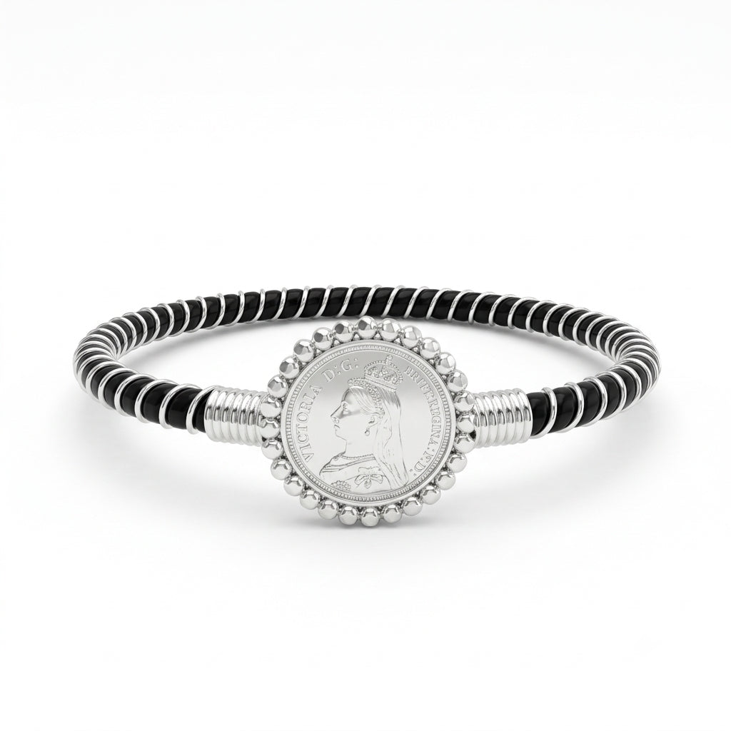 Guinea Coin Spiral Mukh Noa Bangle