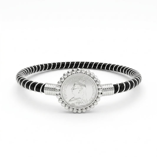 Guinea Coin Spiral Mukh Noa Bangle