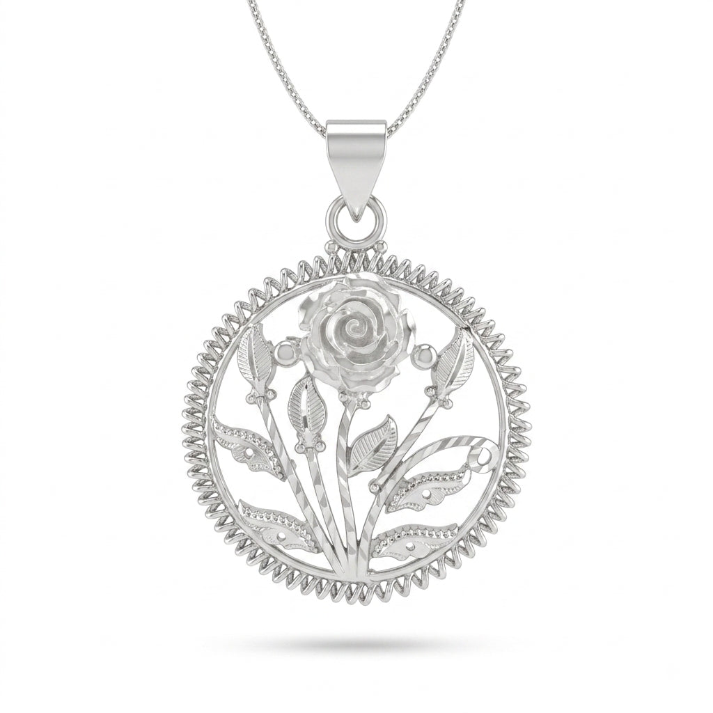Rose Leaf Pendant