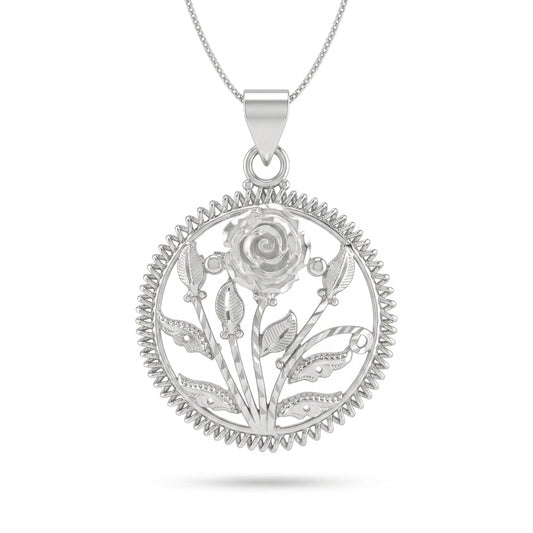 Rose Leaf Pendant