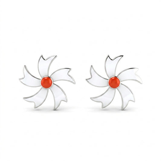 Shiuli Meenakari Stud Earrings