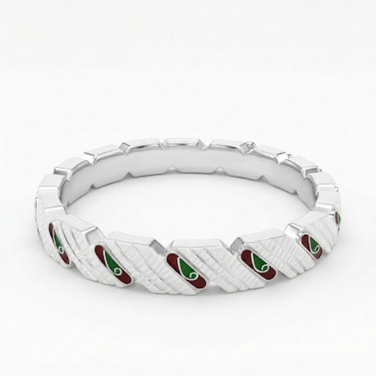Step Meenakari Sankha Bangle
