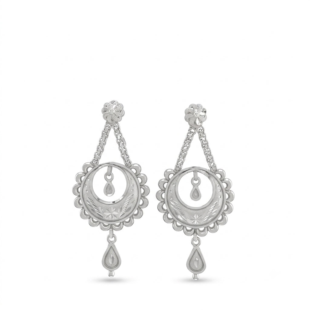 Scalloped Crescent Kanbala Earrings