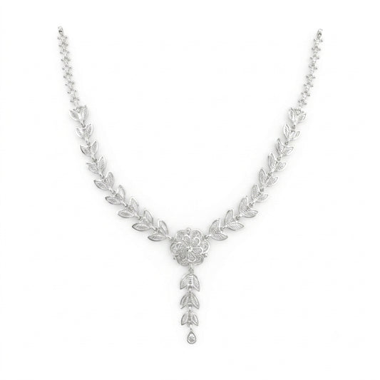 Floral Leaf Vine Necklace