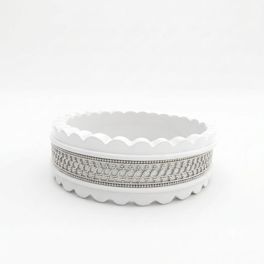 Mesh Grid Broad Sankha Bangle
