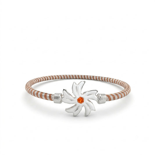 Shiuli Floral Meenakari Mukh Three Metal / 3 Dhatu Noa Bangle