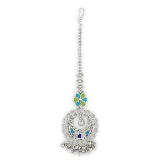 Chandelier Floral Meenakari Tikli