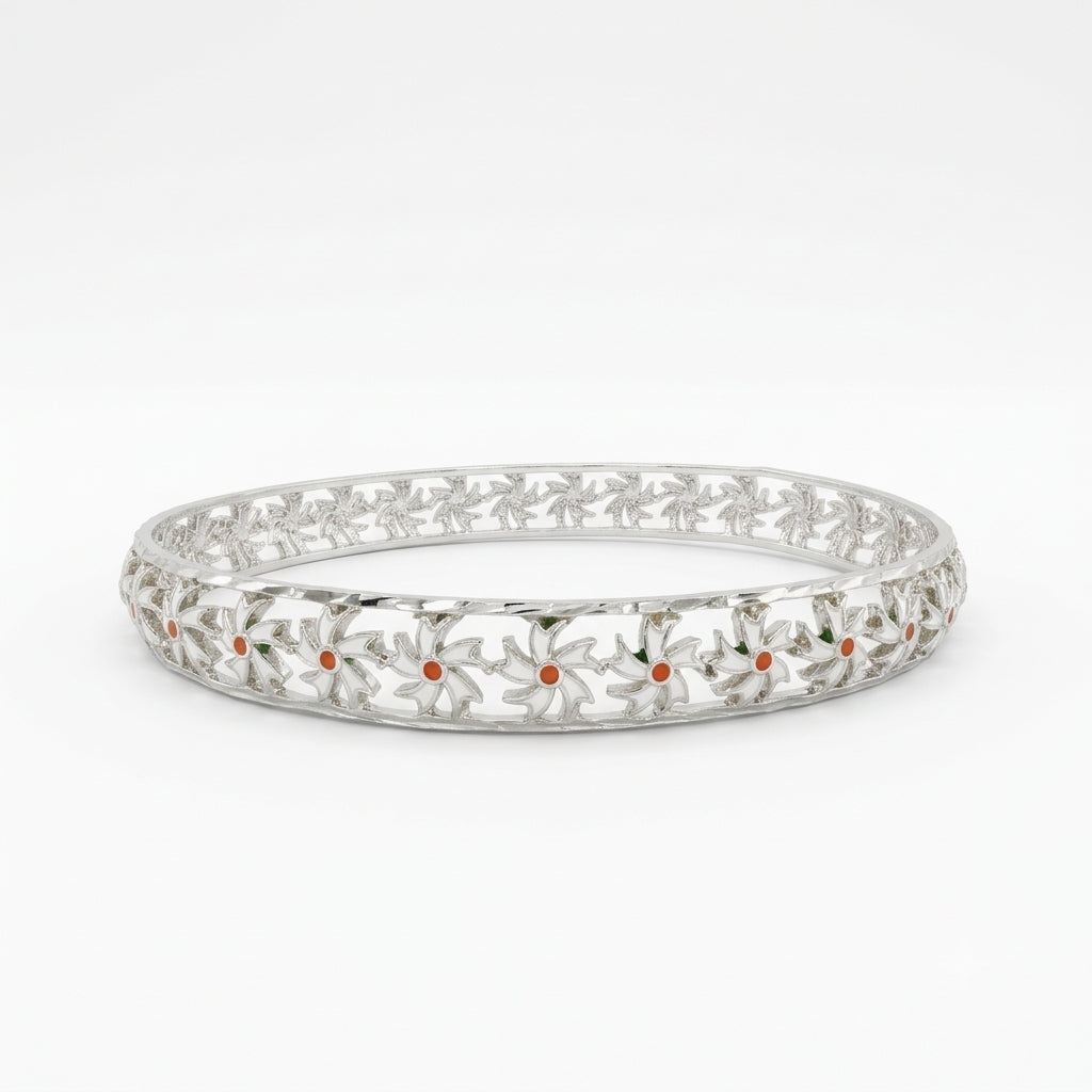 Shiuli Floral Meenakari Bangle