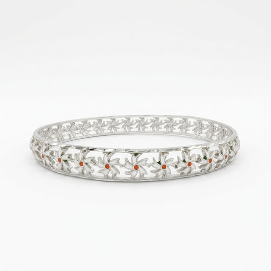 Shiuli Floral Meenakari Bangle