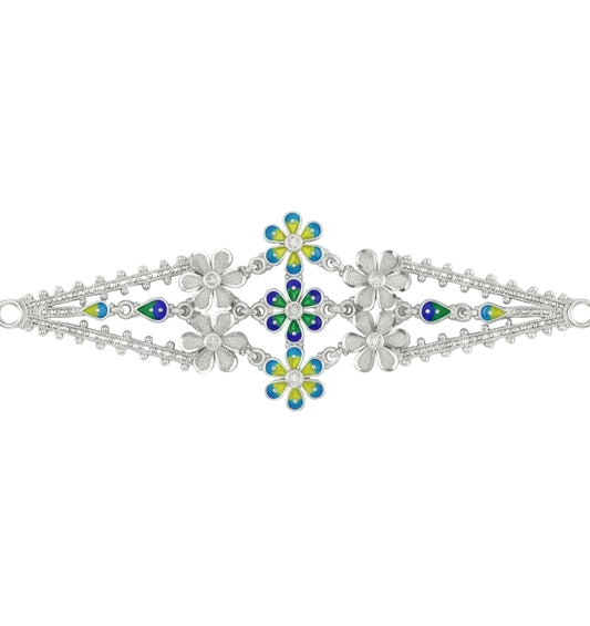 Floral Filigree Meenakari Mantasha