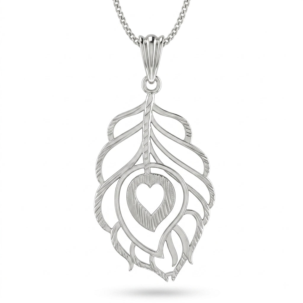 Krishna Morpankh Peacock Feather Pendant