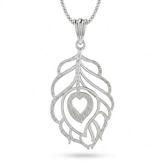 Krishna Morpankh Peacock Feather Pendant
