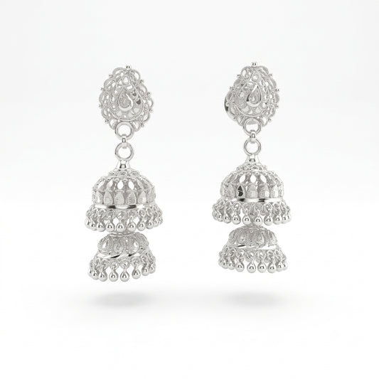 2 Layer Jhumka Earrings