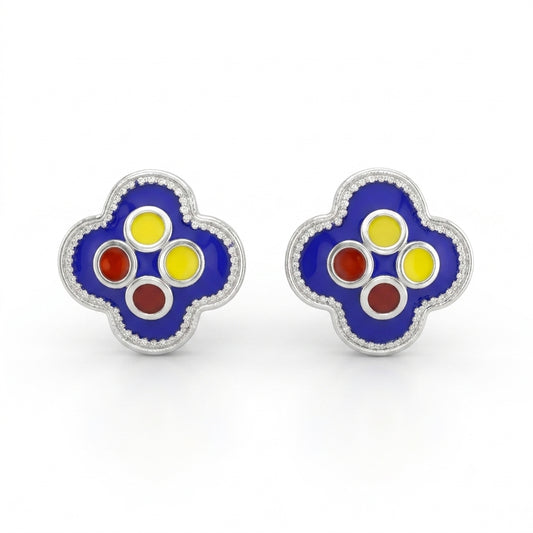 Meenakari Pasha Stud Earrings