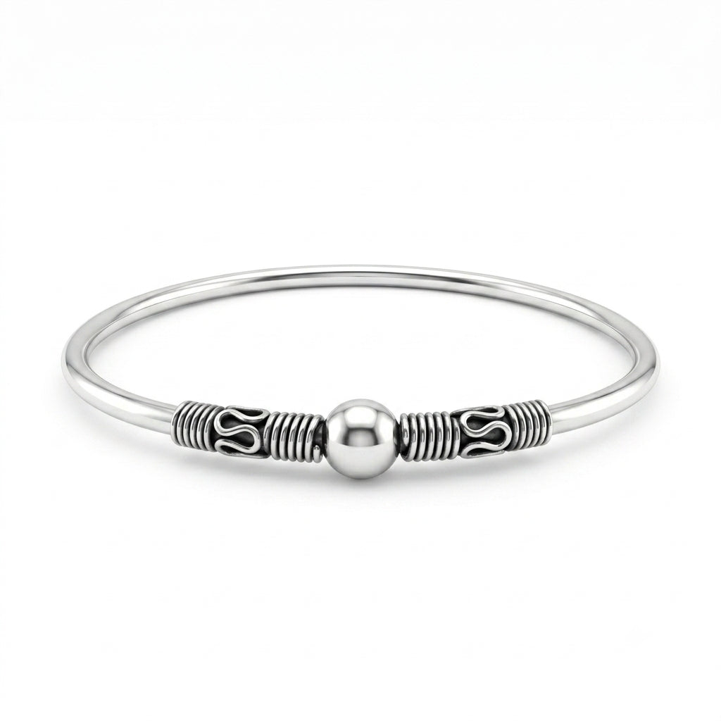 Oxidised Ball Bracelet