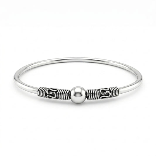 Oxidised Ball Bracelet