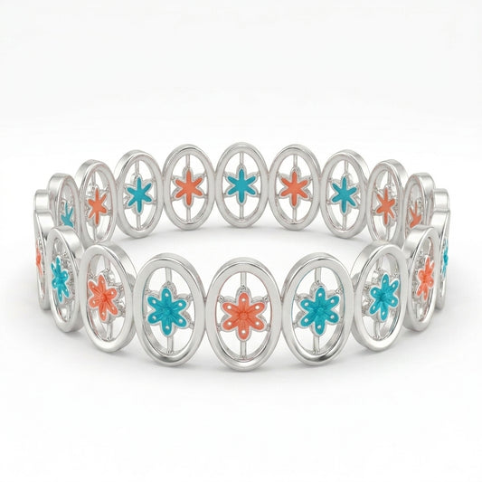 Meenakari Floral Bangle