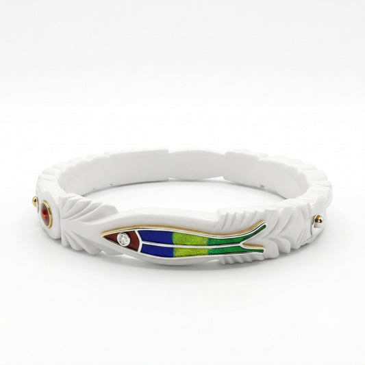 Fish Meenakari Sankha Bangle