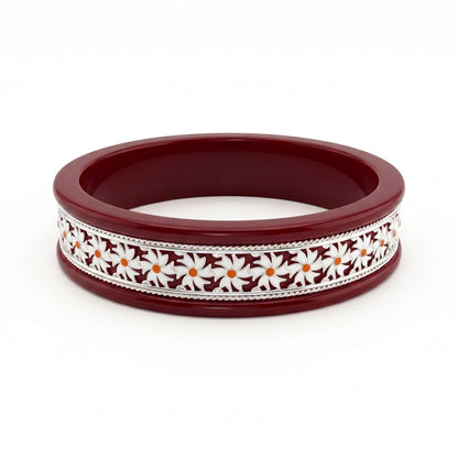 Shiuli Floral Meenakari Pola Bangle