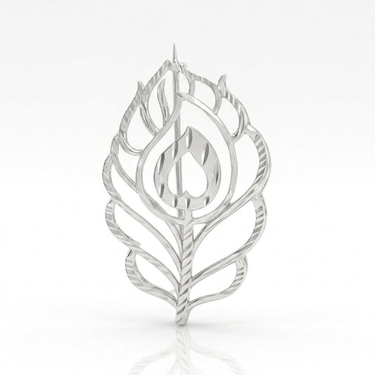 Krishna Morpankh Peacock Feather Brooch