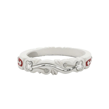 Floral Pola Motif Sankha Bangle