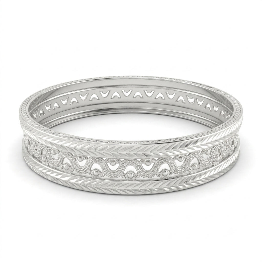 Wavy Broad Bangle