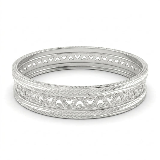 Wavy Broad Bangle