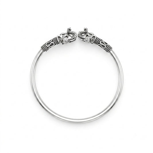 Oxidised Elephant Bracelet