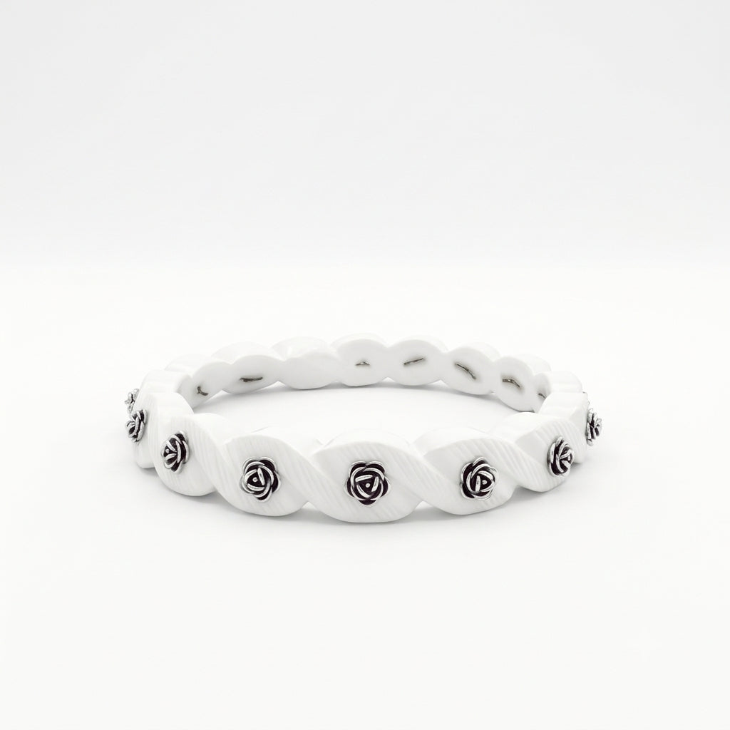 Oxidised Rose Sankha Bangle