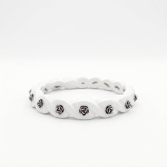 Oxidised Rose Sankha Bangle