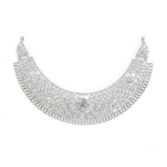 Rose Leaf Filigree Chatai Necklace