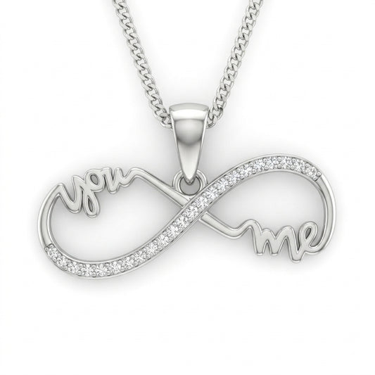 Studded Infinity Pendant