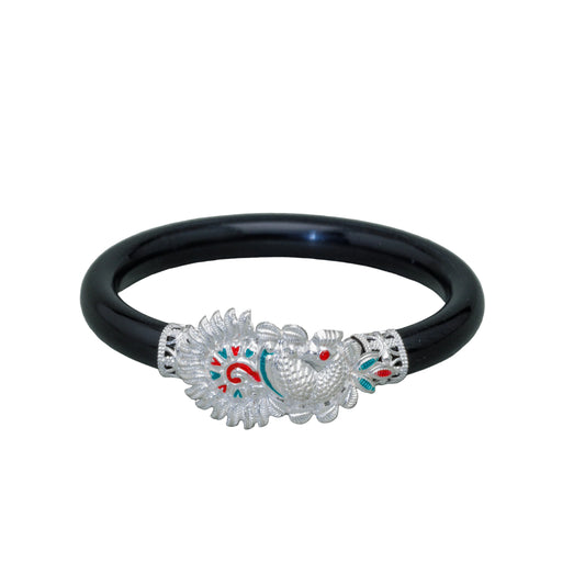 Peacock Meenakari Mukh Pola Bangle