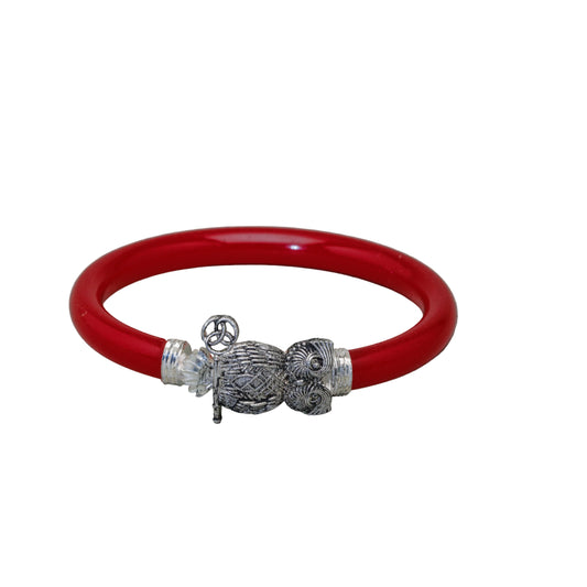 Oxidised Owl Mukh Pola Bangle