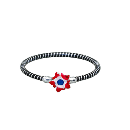 Meenakari Flower Spiral Mukh Noa Bangle