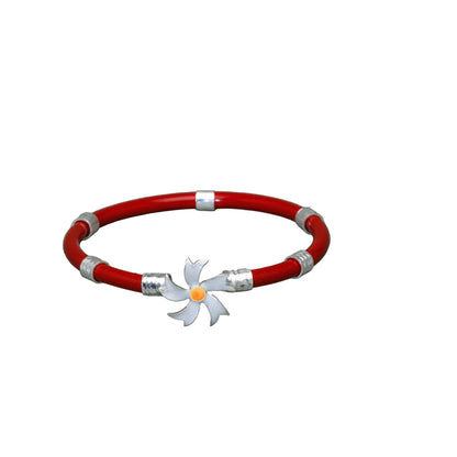 Shiuli Flower Meenakari Mukh Noa Bangle