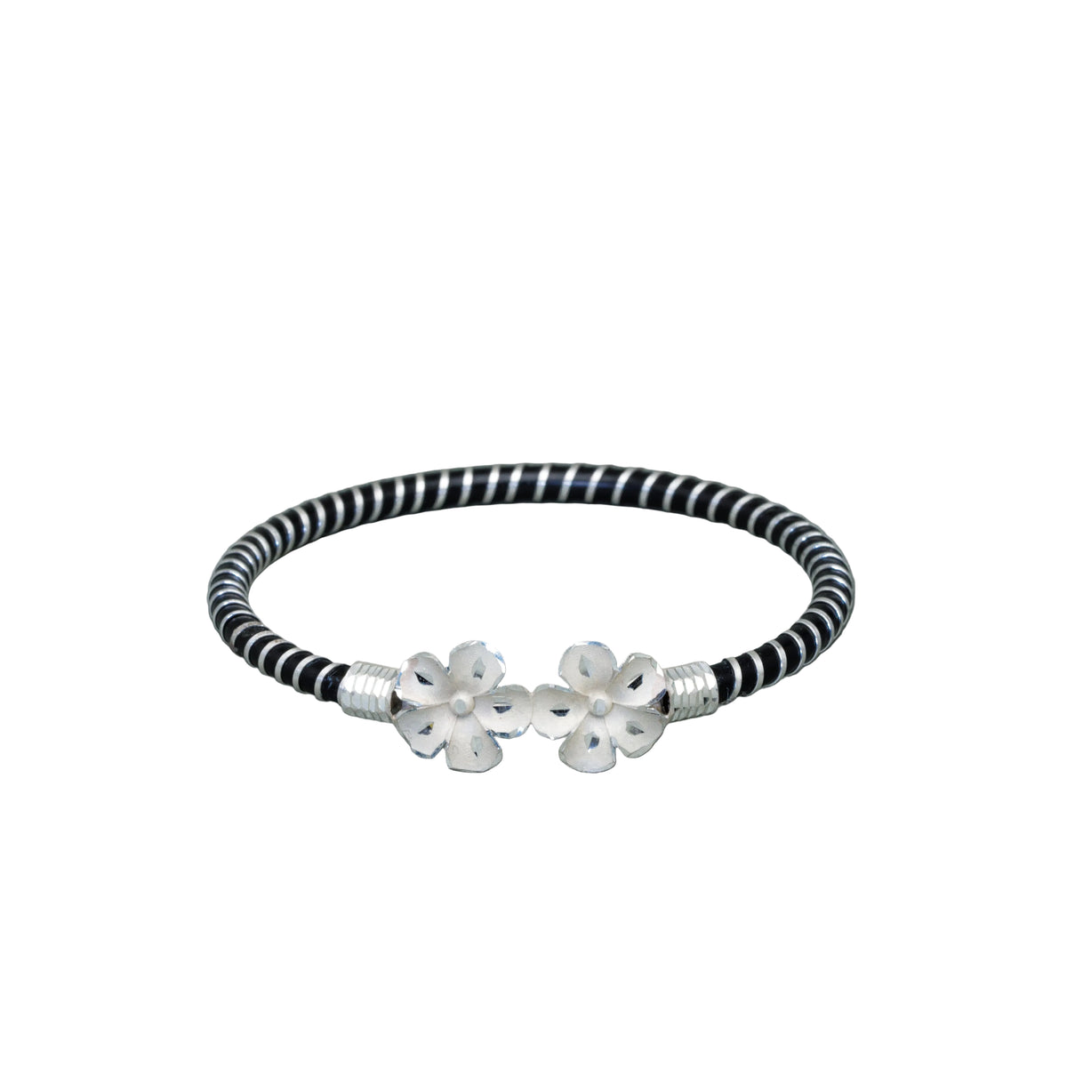 Twin Flower Spiral Mukh Noa Bangle