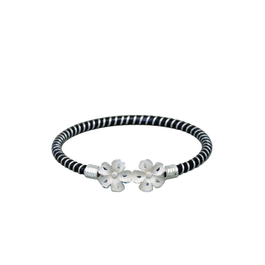Twin Flower Spiral Mukh Noa Bangle